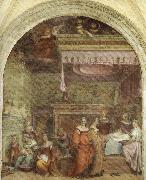 Andrea del Sarto Birth of the Virgin painting